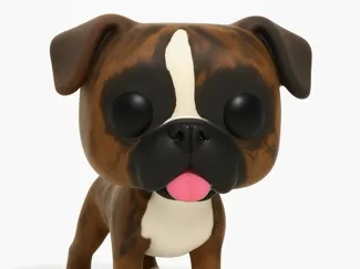 Boxer dog - 3d model