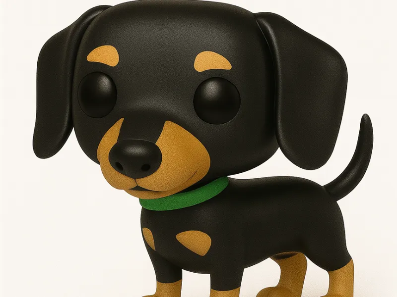 dachshund dog - 3d model