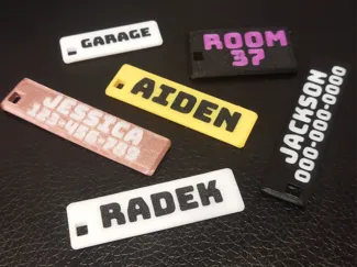 Custom Keychain Generator – 1,2 or 3 Lines of Text
