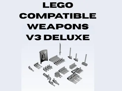 Minifigure Compatible Weapons V3 Deluxe