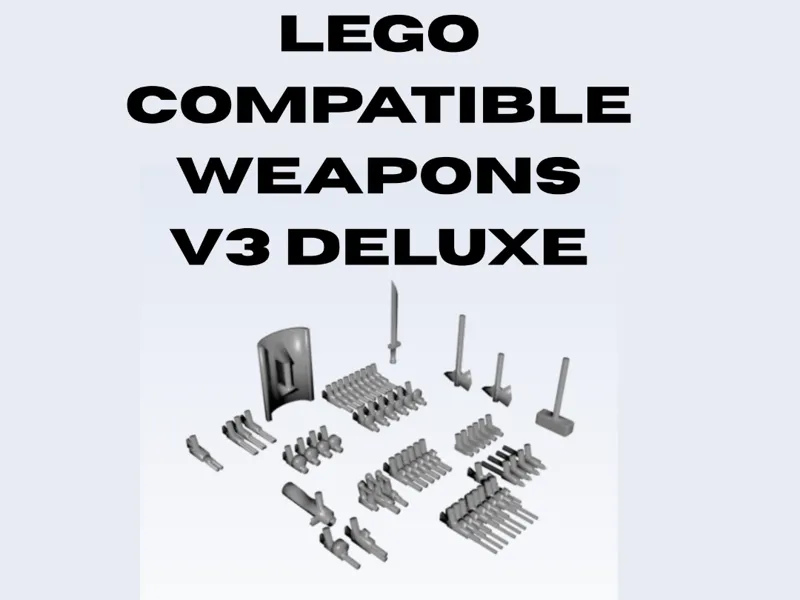 Minifigure Compatible Weapons V3 Deluxe