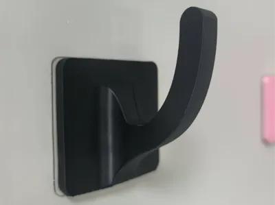 Coat hook using 6X6cm nano double-sided adhesive tape