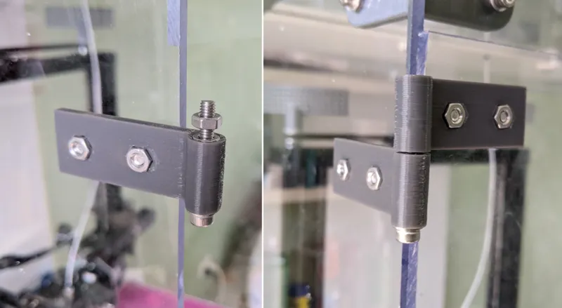 Lightweight, lift-off, fold-back hinge