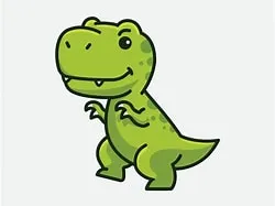 Dinosaur Keychain (rawr)