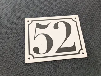 Elegant House Number Plaque (Customizable)