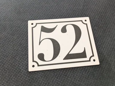 Elegant House Number Plaque (Customizable)