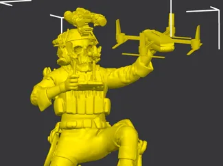 Service Member with Drone 