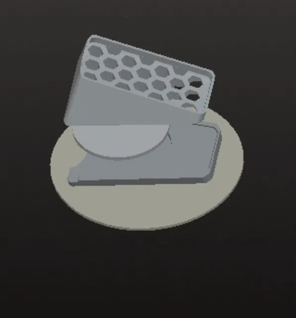 animated gif of remote control holder