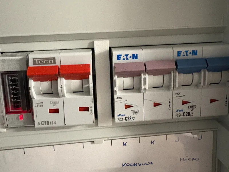 Fuse box cover plate Vynckier / ABB 