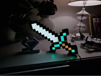 Minecraft Sword Lighting Lamp Decoration