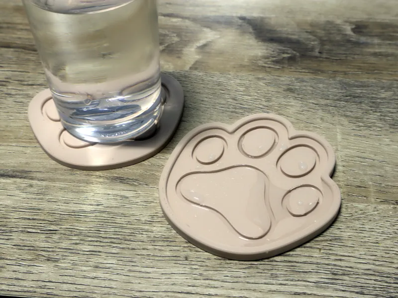 Cute Cat Paw Coaster – 2 Variants Included