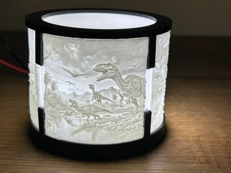 prehistoric lithopane lamp kit.