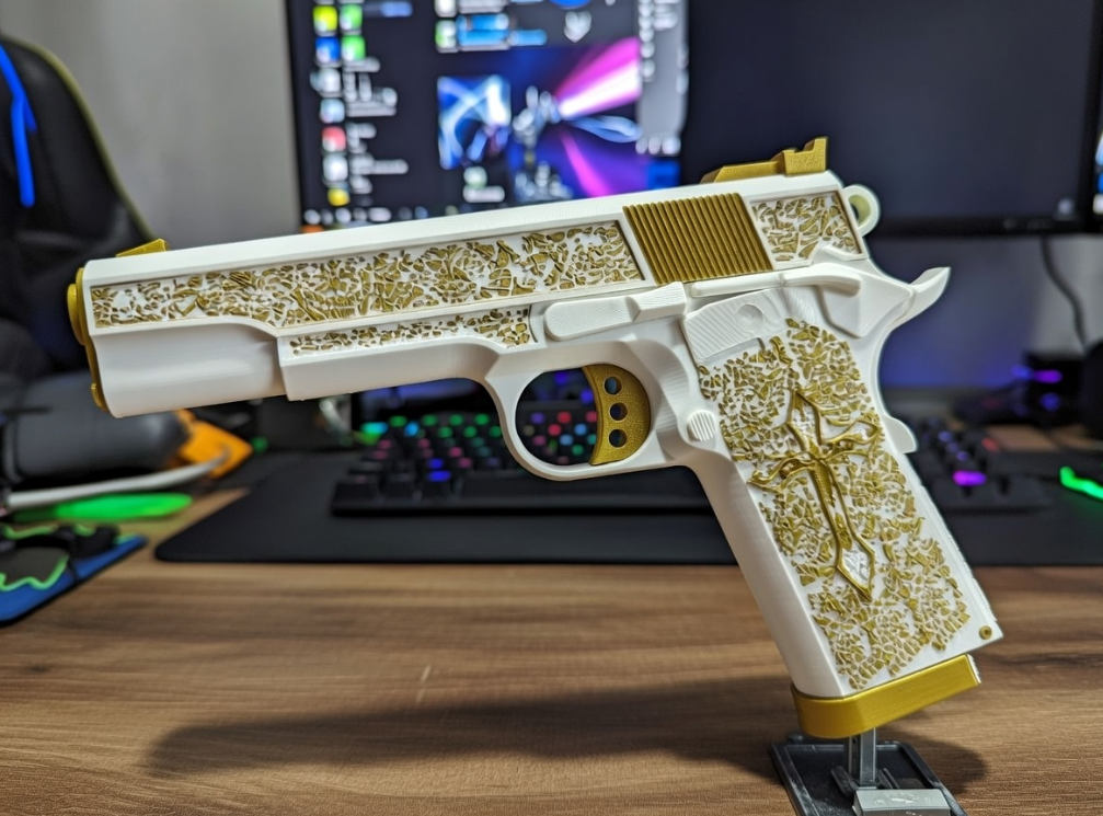 3Dプリント M1911拳銃 シカリオモード エレガントな銃 ディスプレイ