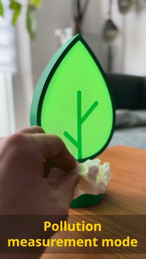 Leafi a Leaf-shaped Air Quality Sensor