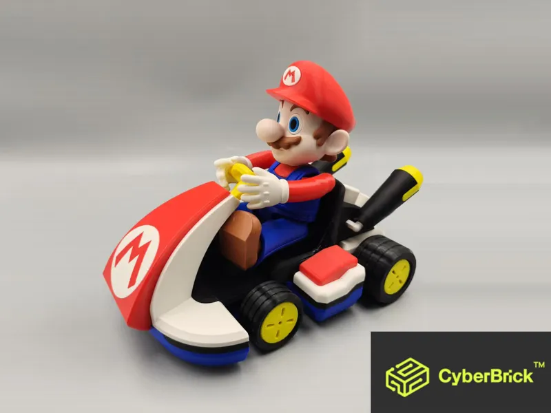 【适配拓竹CyberBrick】遥控马里奥标准卡丁车