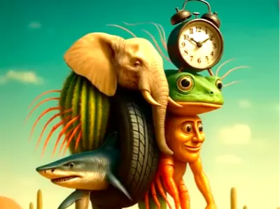 Foreign-style Shan Hai Jing fusion monster