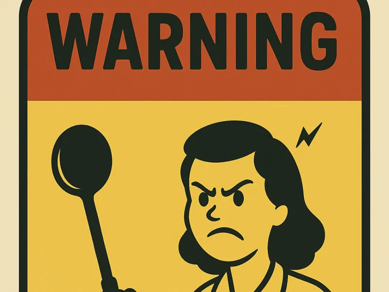 "Angry MOM" Sign DE/EN Version