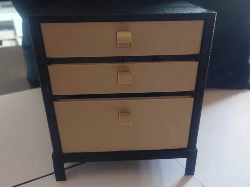 Desk modular drawers wide version