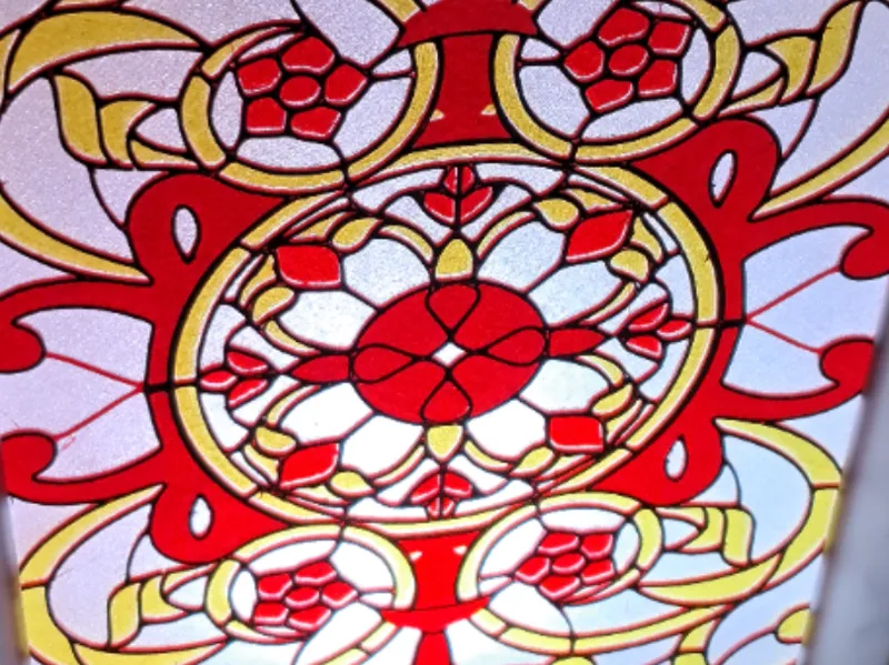 STAINED GLASS  style (PETG) lampshade
