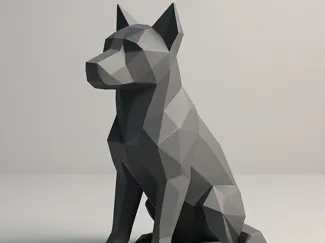 Low Poly Dog (Public Domain)