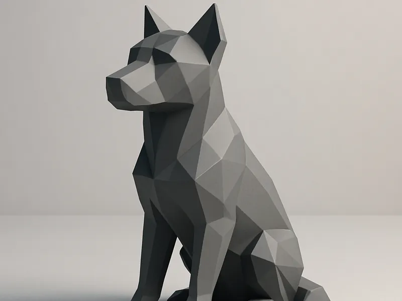 Low Poly Dog (Public Domain)