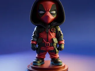 DEADPOOL CARTOON STL