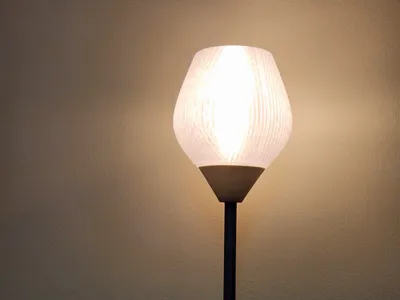 Lamp shade for ASDA floor lamp (with CF bulb)