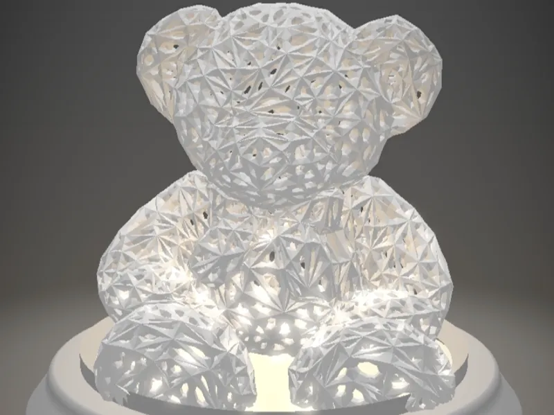 Veilleuse ours en peluche