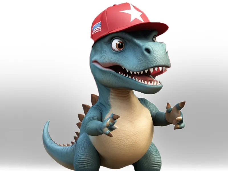 Non homophobic TRex dinosaur son
