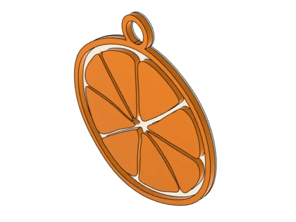 Orangen Schlüsselanhänger