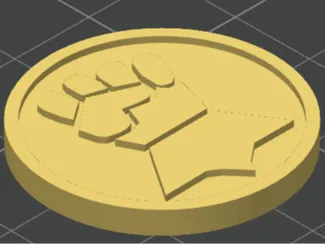 30mm Imperial Fist Token