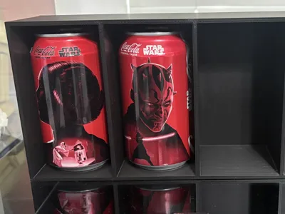 Collectible Soda Can - 4 Can Display