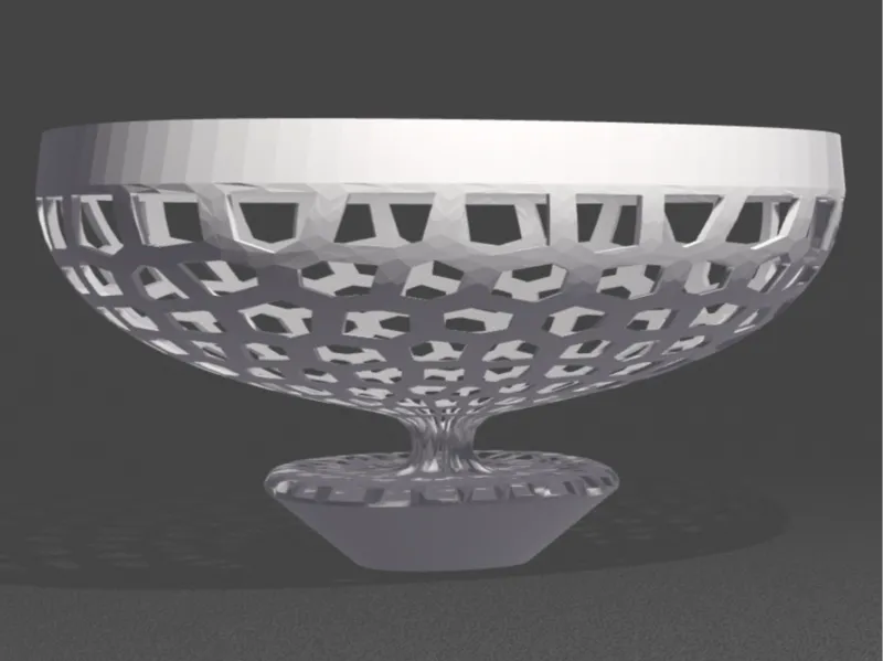 Coupe à fruit voronoï