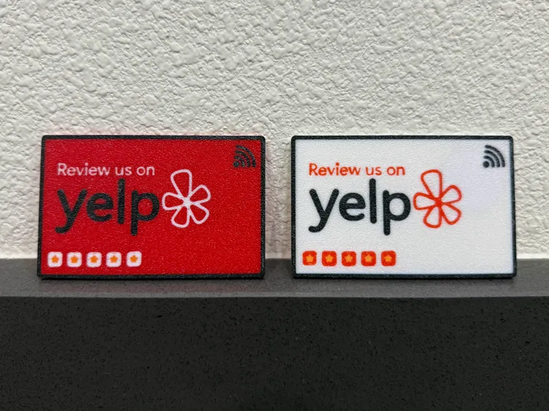 Yelp NFC Review Card