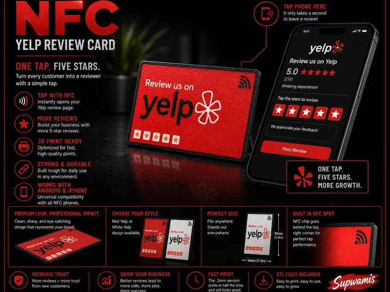 Yelp NFC Review Card