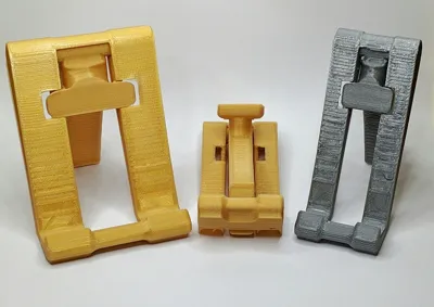 Folding smartphone stand, narrow and wide sizes