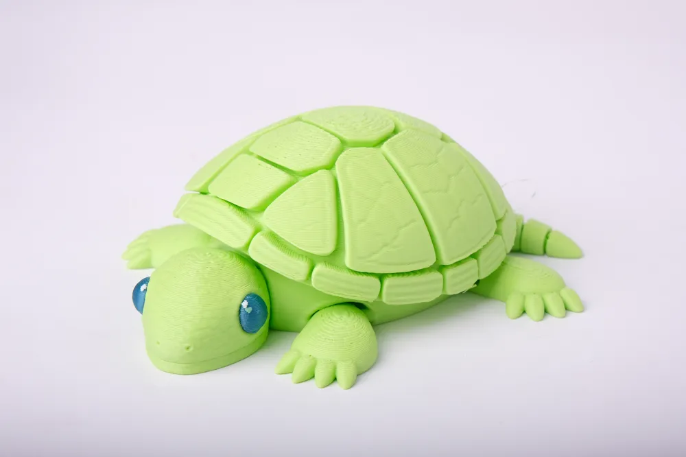 Adorable Articulated Turtle Fidget Toy - Free 3D Print Model - MakerWorld