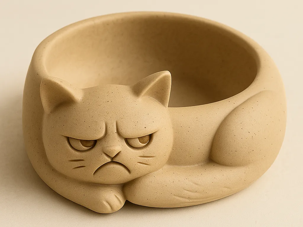 Grumpy cat candy bowl, dispencer