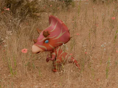 cute mini triceratops