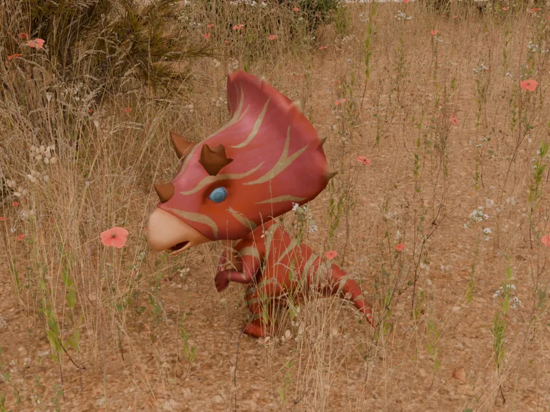 cute mini triceratops