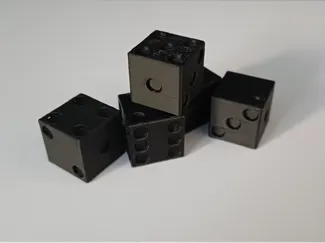 Dice clean - black
