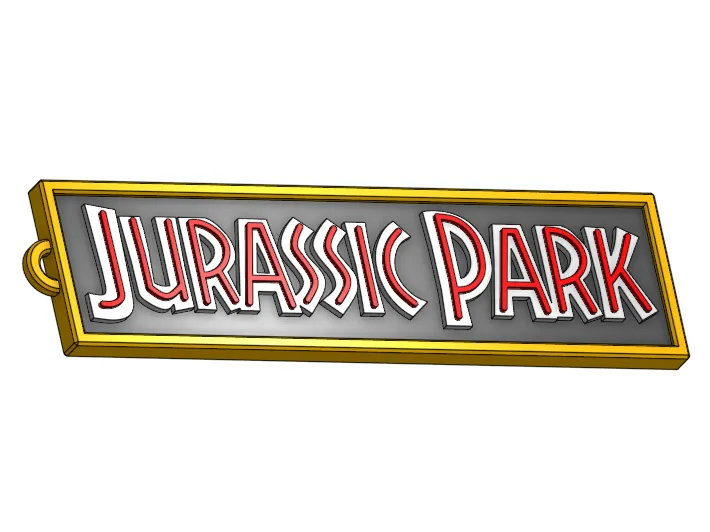 JurassicTag - Jurassic Park keychain
