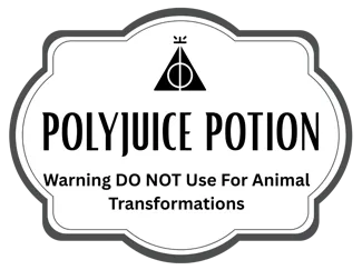 Polyjuice Potion Label/Sign