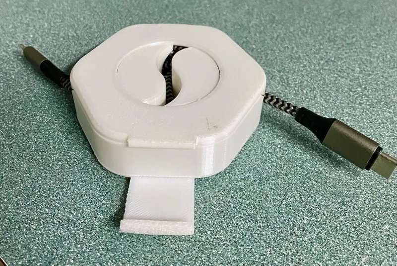 Portable Cable Winder - Phone Stand Version