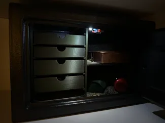 Safe Jewelry Storage with Automatic Light