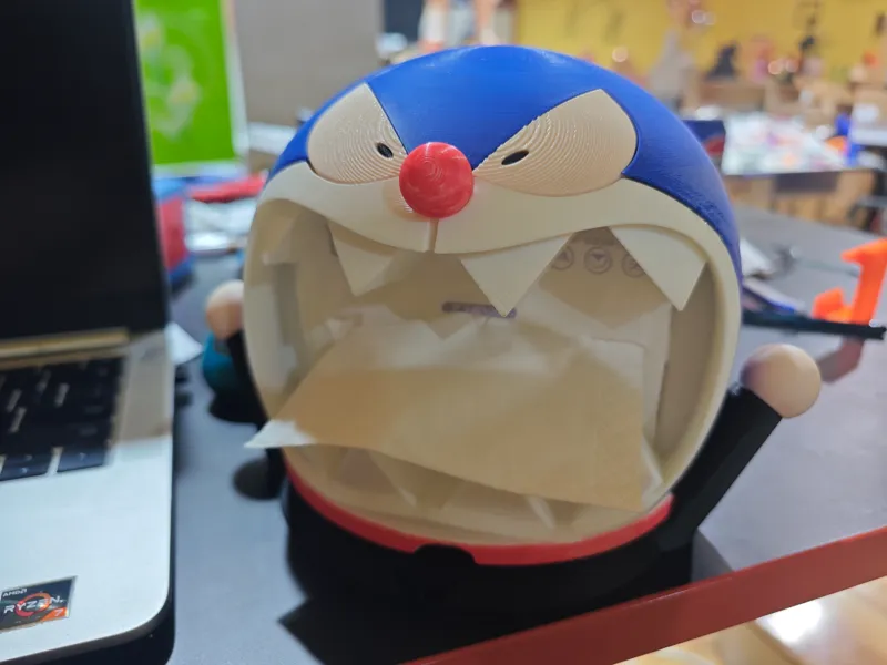 牛马必备——愤怒的哆啦抽纸盒/摆件（）分件
