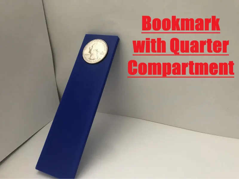 Bookmark With Quarter Compartment