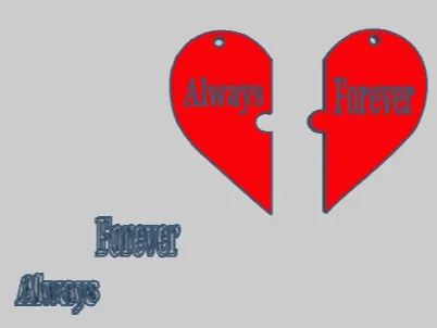 Heart keychain