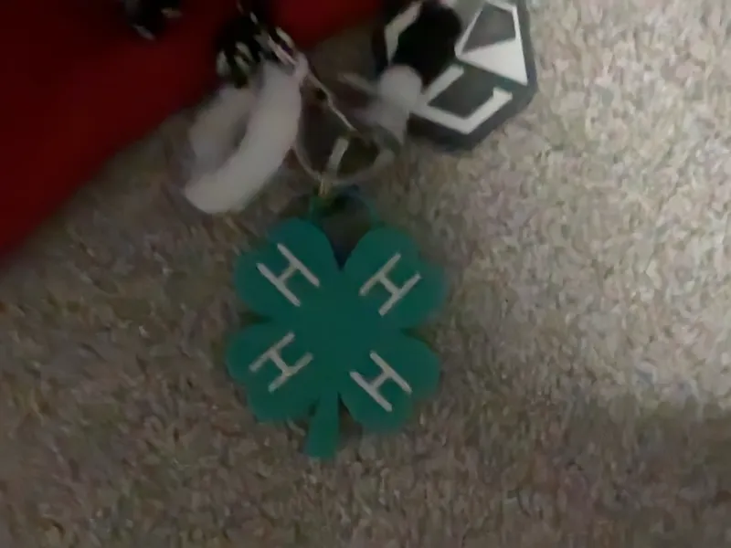 4-H keychain (thin version)