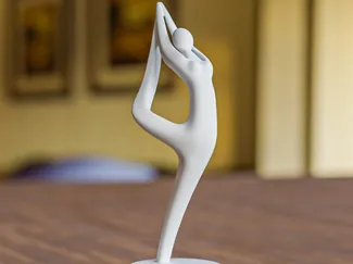Woman dancer sculpture